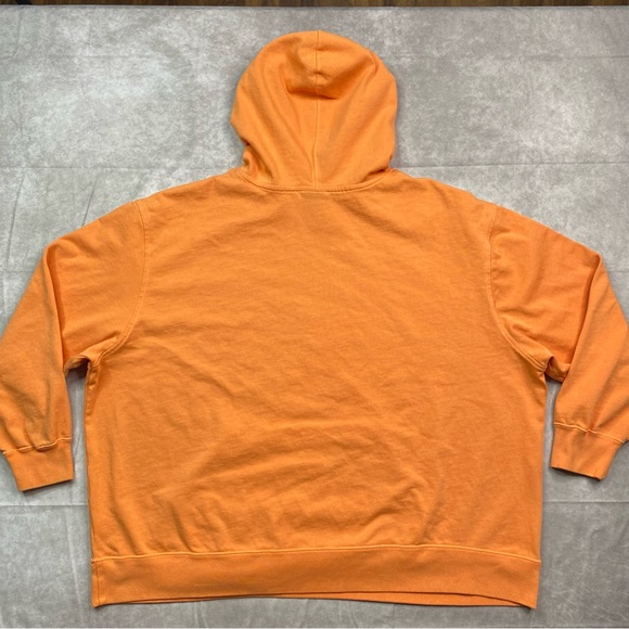 Nike Hoodie Adult Size 2X Orange Center Swoosh Retro Drawstring Pullover G33 - Picture 7 of 9